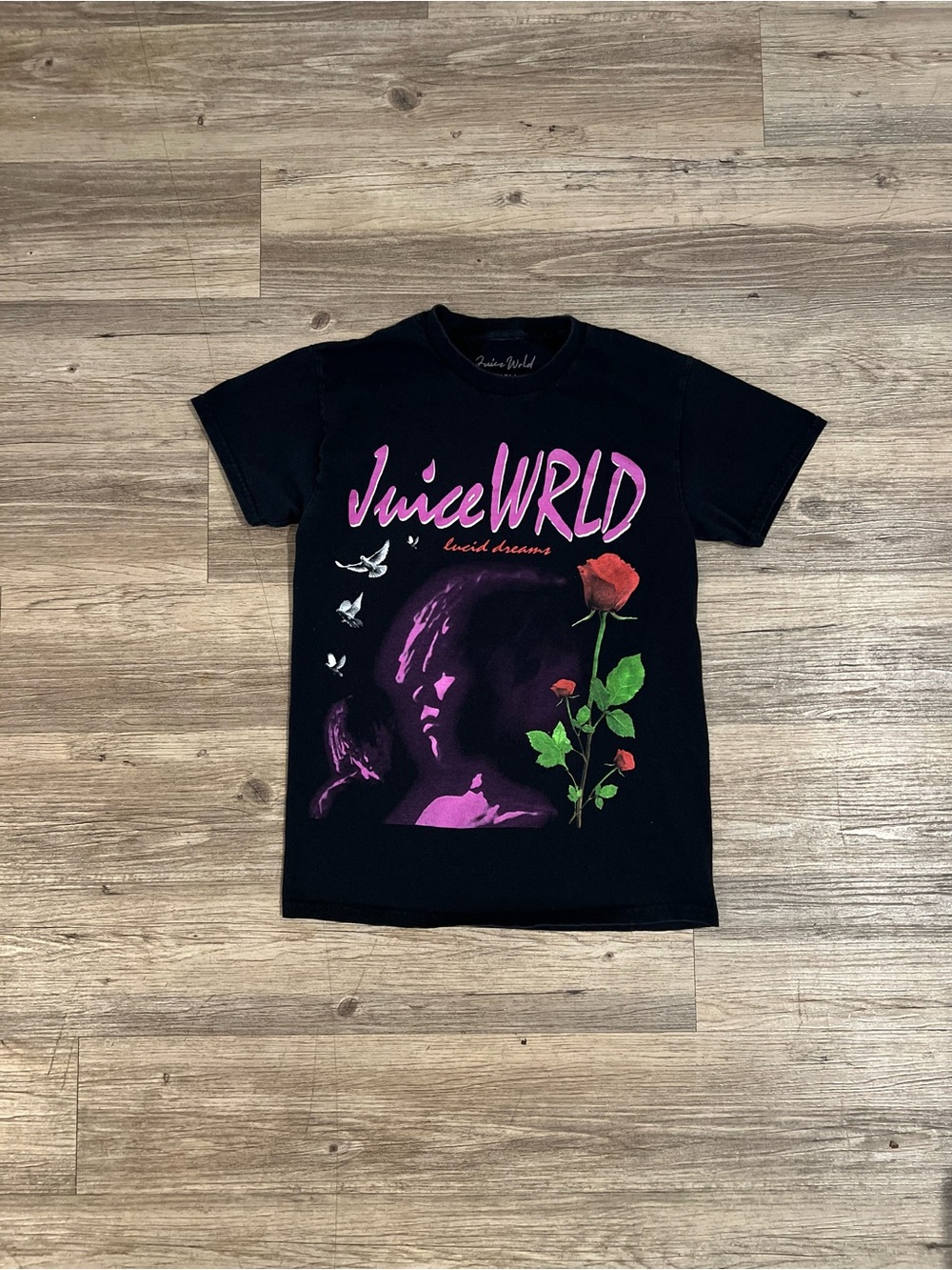 Juice WRLD T Shirt Mens Size Small Black 999 Lucid Dreams Rapper Streetwear